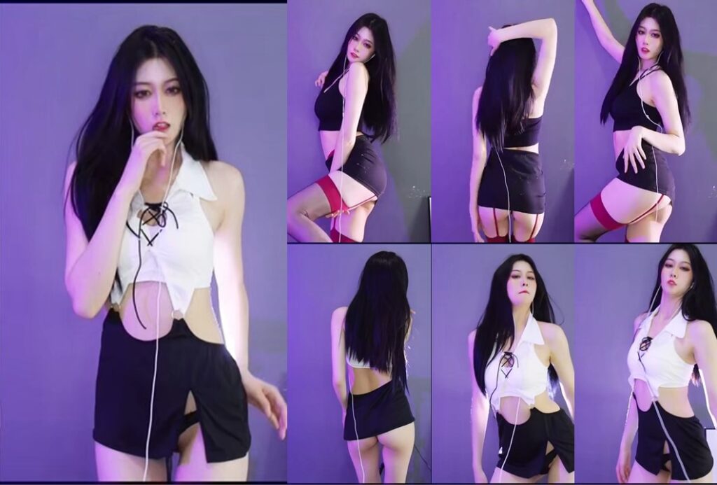 【CC、奶昔】高颜值御姐，付费群，黑色内裤骚舞秀（2V）