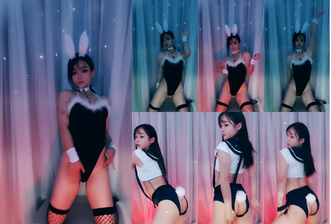 【虎牙、乐心喵】付费群，勒逼小短裤（2V）