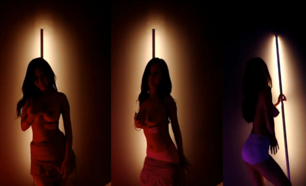 【斗鱼、王熙予】影子舞，脱衣退罩，胸型很好呀（1V）