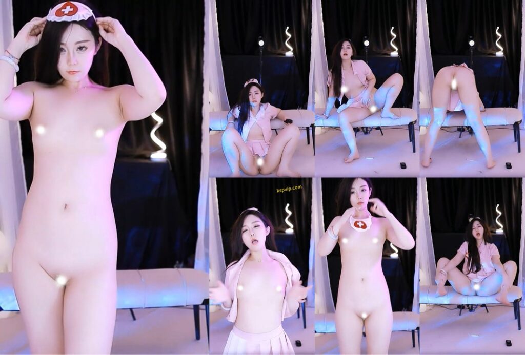 【虎牙、圣语abby】全果小护士，撅起屁股，张开双腿，敬请展示骚穴（1V）