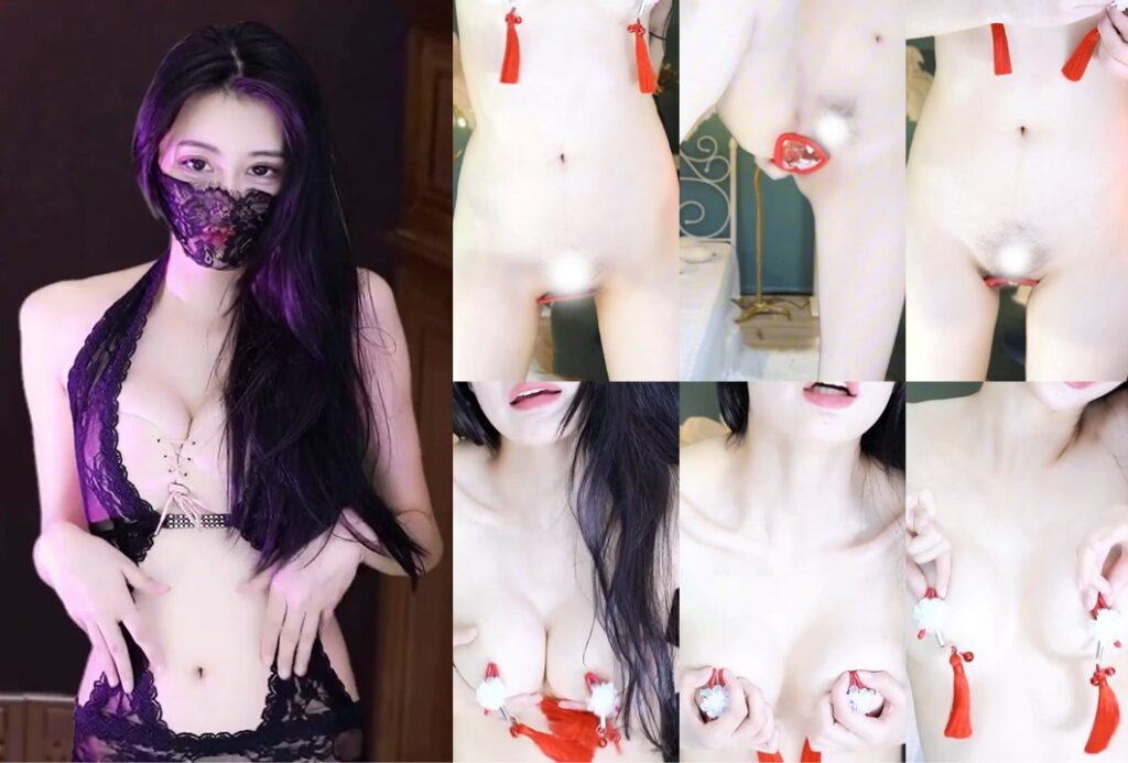 【CC、白妖妖】会玩啊，全果情趣，夹子夹奶头，蕾丝C字裤，穿了跟没穿没去呗，清晰逼毛，口活了得，舔黄瓜舔的口水拉丝了（3V）