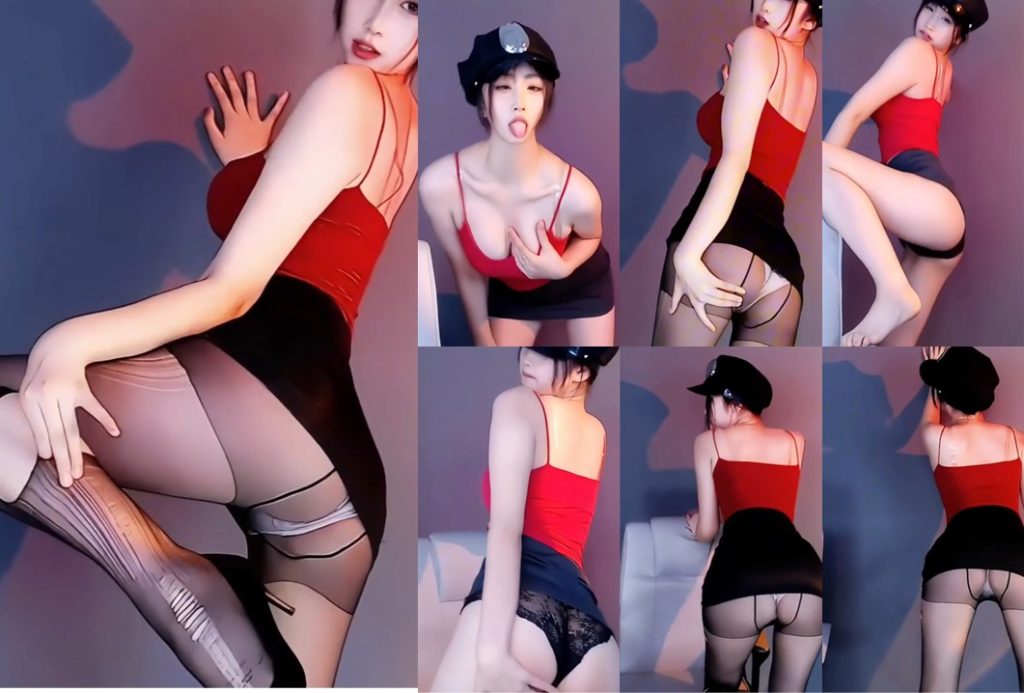 【CC、余长乐】性感蕾丝内裤，破丝秀腿（3V）