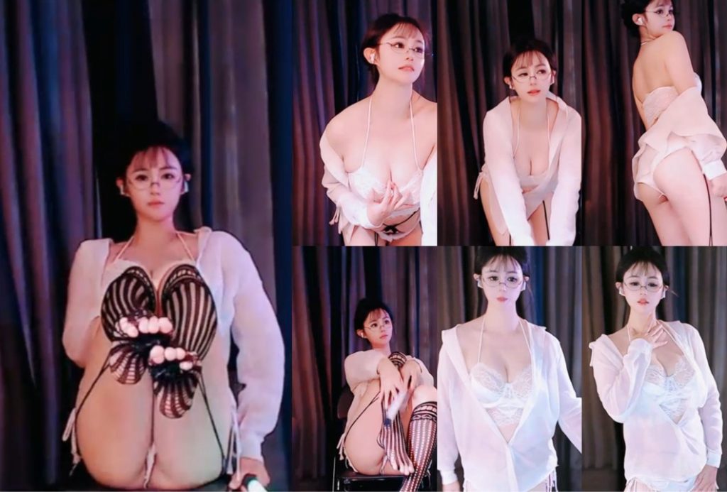 【畅聊、乖乖a爱跳舞】清纯小萝莉，白皙双峰，情趣丝袜，抬腿露出阴唇（1V）