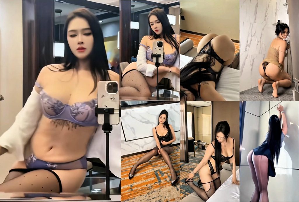 【抖音、娜比】知名网红模特，情趣内衣写真私拍（6V）